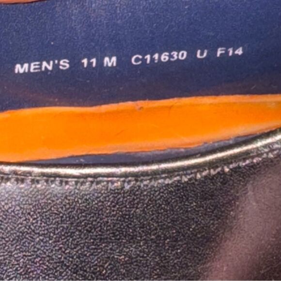 Cole Haan Cap Toe Shoes Black Leather Oxfords 11 M - Picture 8 of 8